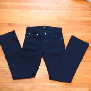 7 FOR ALL MANKIND | Women's | Stretch Jeans | Black | Size 28